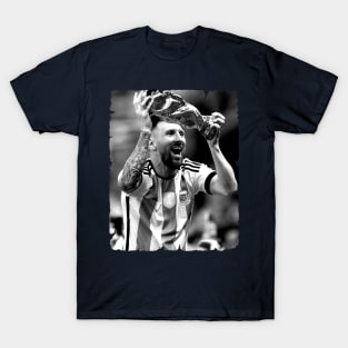 Lionel Messi mode black T-Shirt